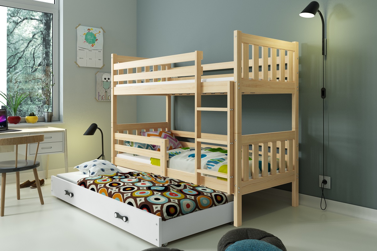 MODERN BEDROOM KIDS YOUTH BOY OR GIRL DOUBLE TRIPLE BUNK BED STORAGE MATTRESSES 